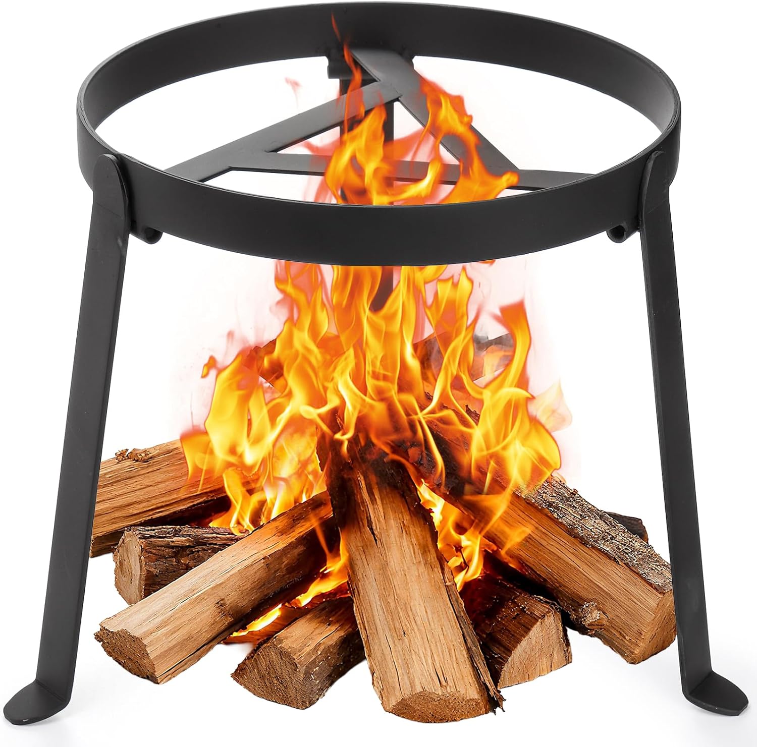 Camp Dutch Oven Cast - Lagerfeuer-Dreibein, Klappbares Camping-Grill-Dreibein, Kochständer für offenes