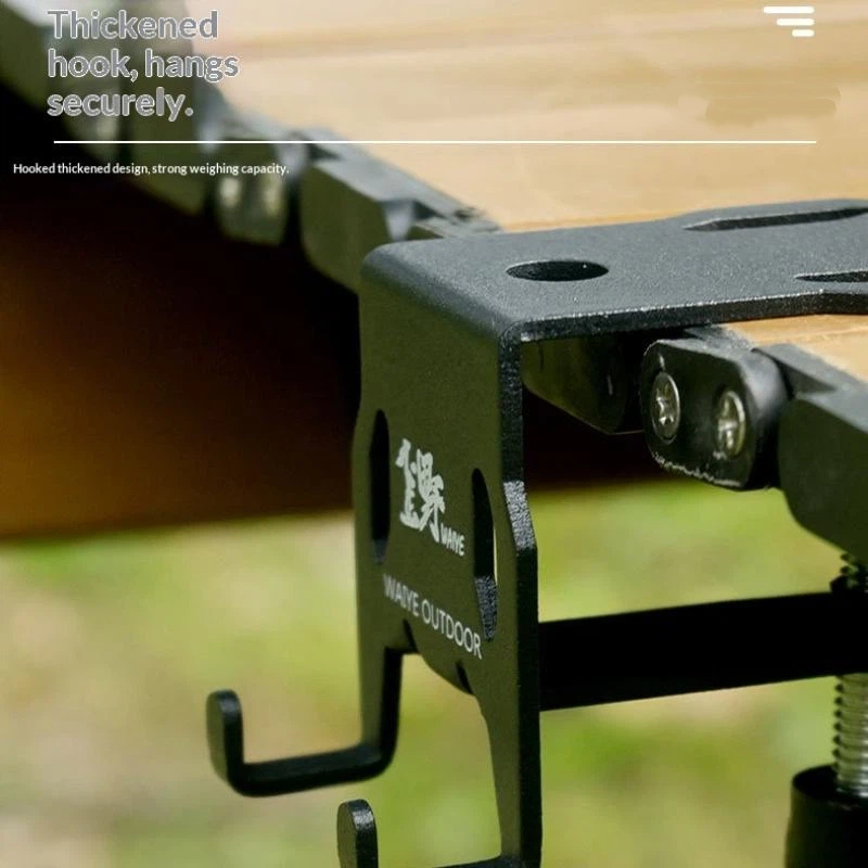 Camping Cooking Table - Gasflaschenhaken, Outdoor-Hängeplatte, Flaschenöffner, Campingkocher, Flaschenhalter für
