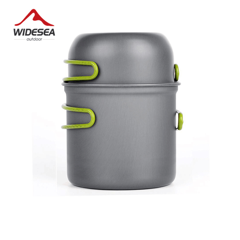 Quality Camping Cooking Set - Widesea Ultraleichtes Camping-Kochgeschirr Outdoor-Tischgeschirr Topfset Wandern