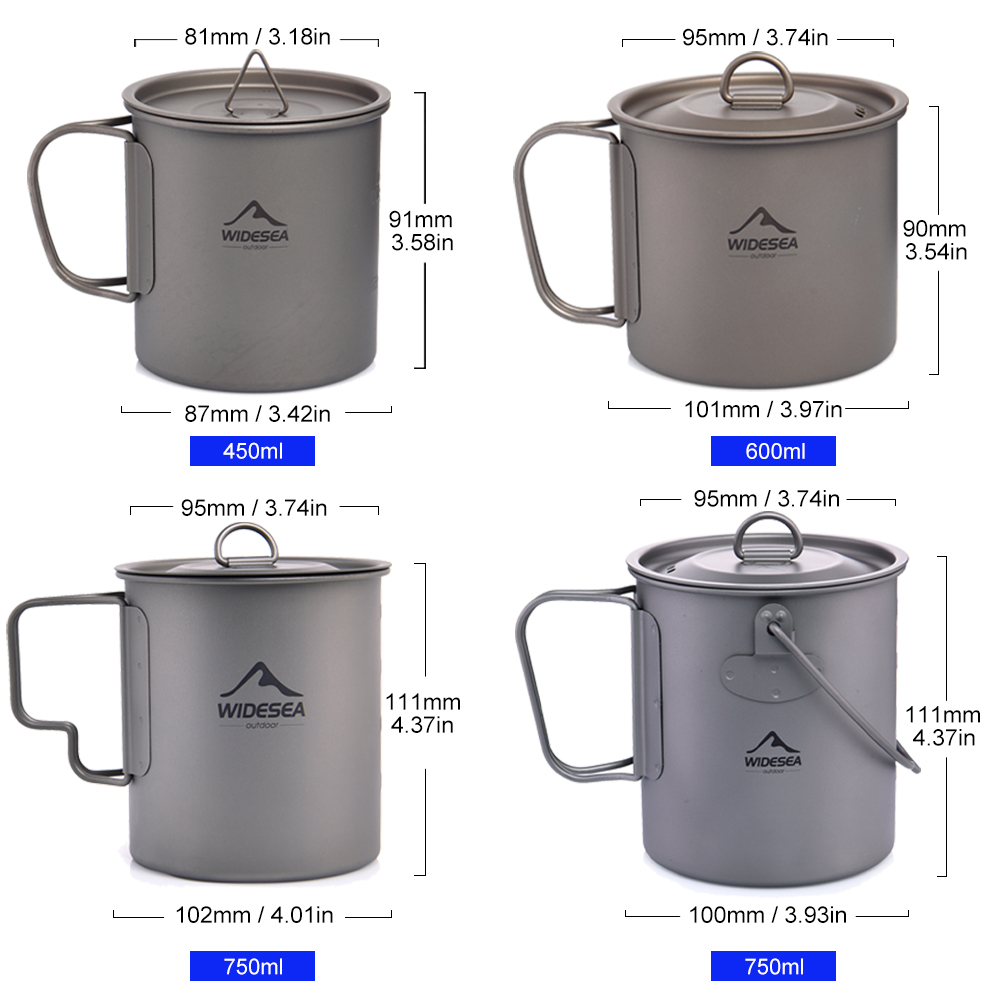 Widesea Camping-Becher Titan-T – Quality Camping Cooking Set Bewertung und Preis