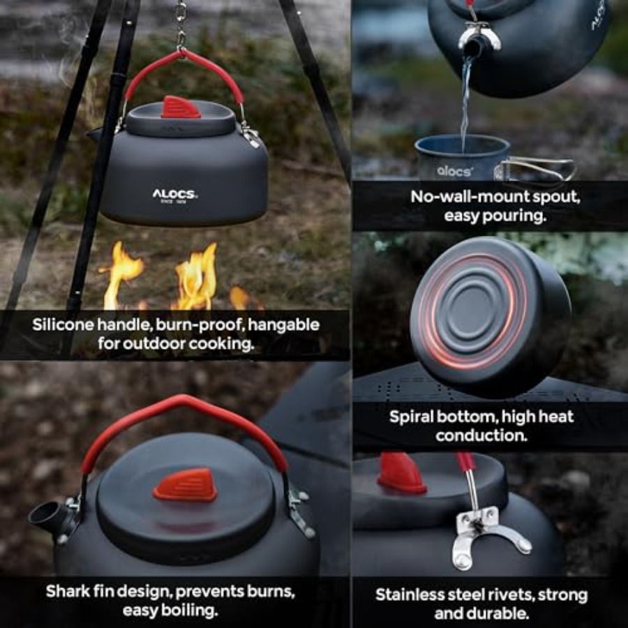 Leichtes Camping-Kochgeschirr- – Camping Hiking Cooking Bewertung und Preis