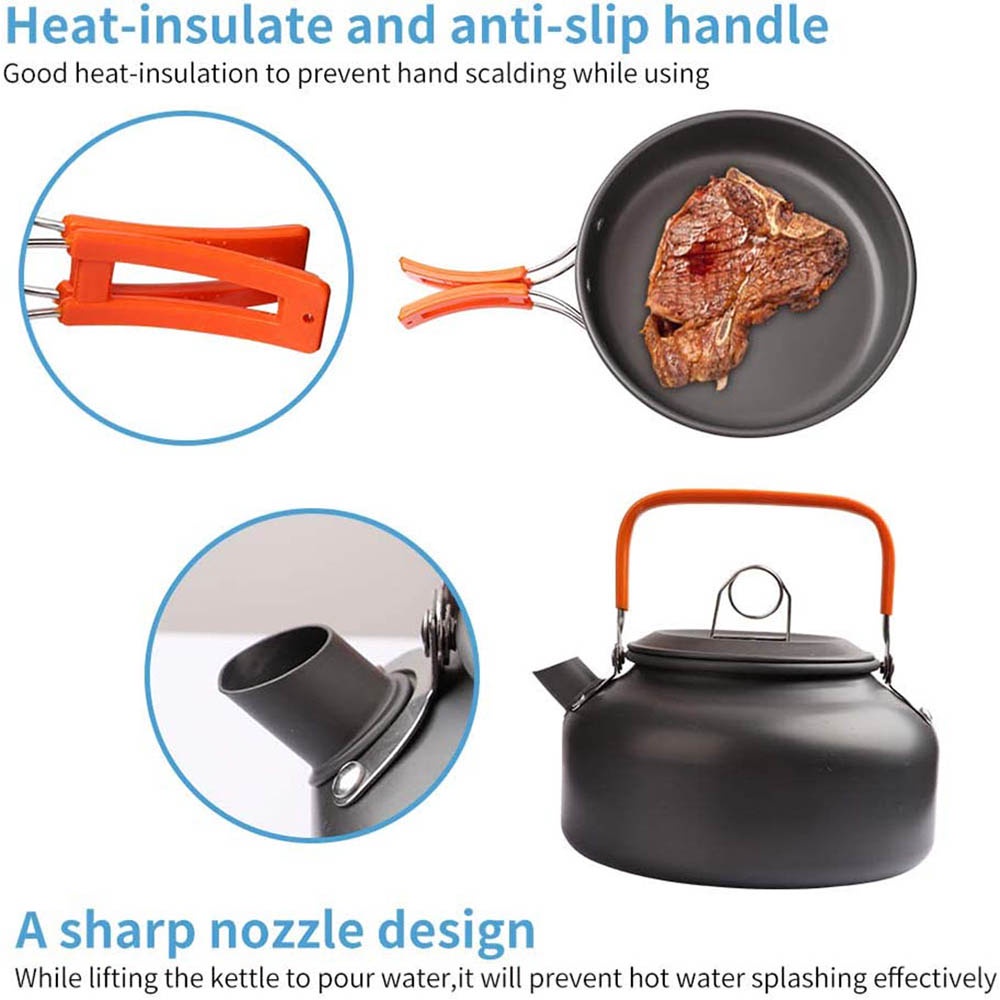 Outdoor-Camping-Kochset, Antih – Quality Camping Cooking Set Bewertung und Preis