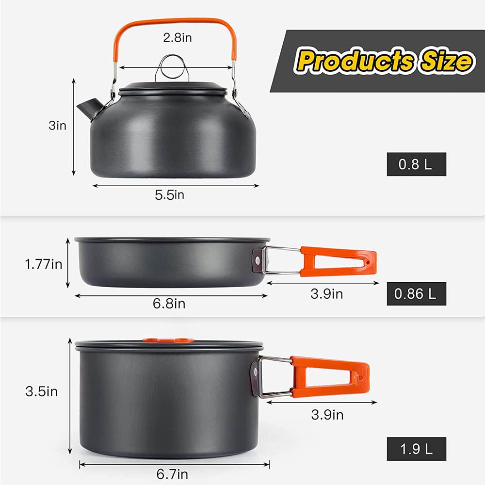 Outdoor-Camping-Kochset, Antih – Quality Camping Cooking Set Bewertung und Preis