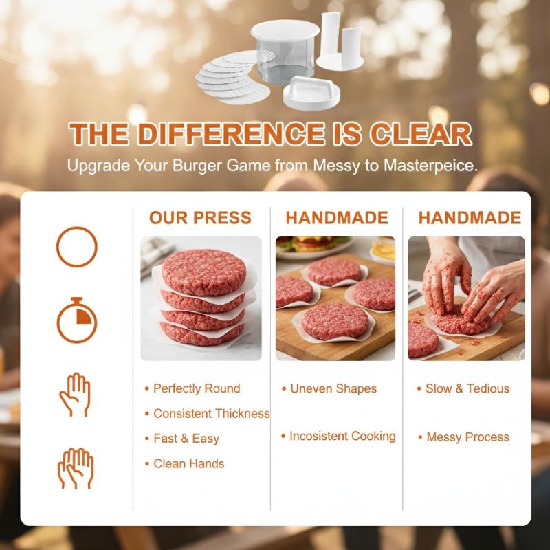 Burger-Patty-Maker, mehrschich – Camping Cooking Container Bewertung und Preis