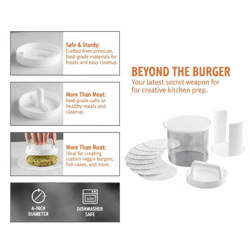 Burger-Patty-Maker, mehrschich – Camping Cooking Container Bewertung und Preis